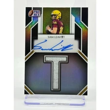 2025 Leaf Pro Set Metal Sam Leavitt Surname T Silver Refractor Auto 24/25 SP ASU