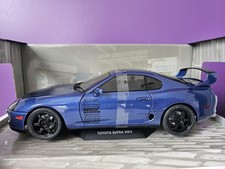 Toyota Supra MK4 A80 Dark Blue Street Fighter 1993 Solido 1/18 Neuf New S1807603