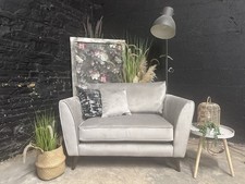 love seat snuggle chair cuddle chair - Sofology Velvet Love Seat