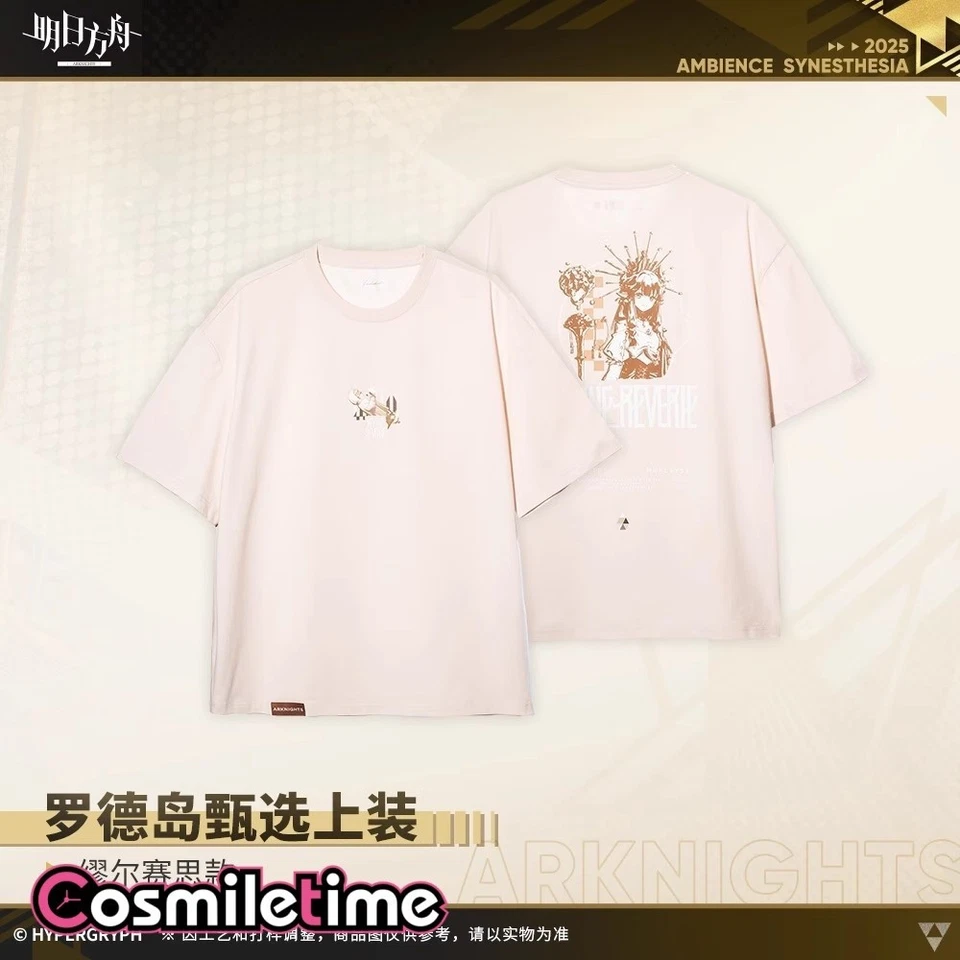 Official Game Arknights Logos Muelsyse T-Shirt Character Short Sleeves Gift YZ - Image 4 of 4