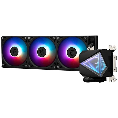 MSI MAG CORELIQUID I360 All-in-one liquid cooler 12 cm 70.7 cfm Black