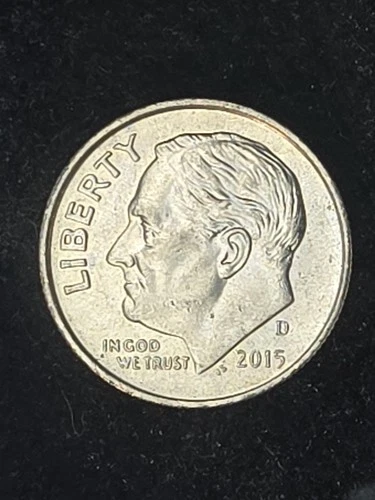 2015-D Roosevelt Dime — photo from the most recent tracked eBay sale
