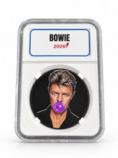 David Bowie Inspired Hand Made Token Coin Gift Keepsake Fan Music starman ziggy