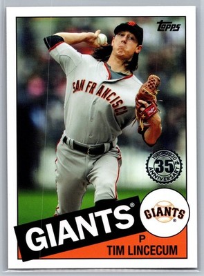 2020 topps update baseball tim lincecum 1985 35th anniversary #40