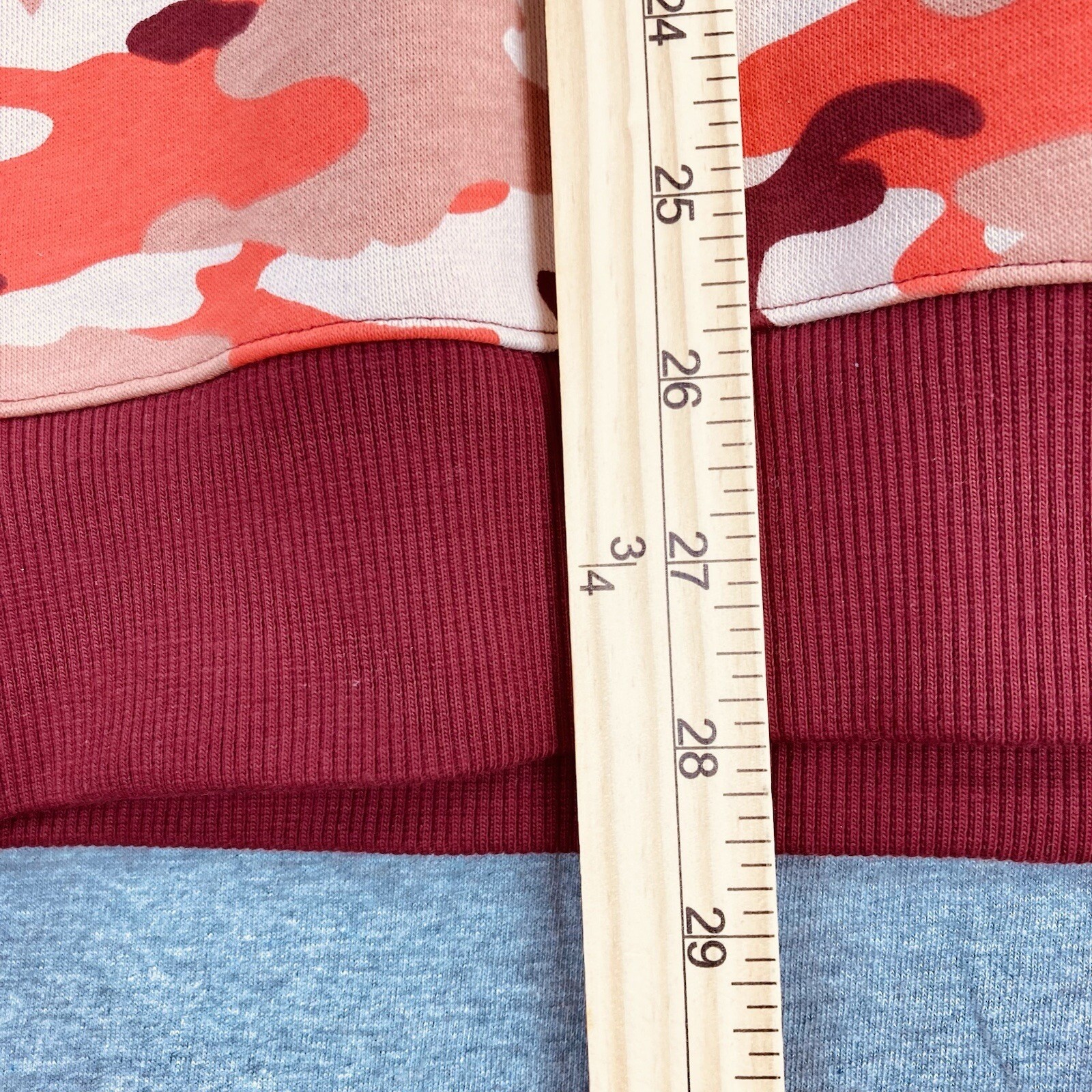 NWT Reebok Men ID Camo Training Sweatshirt Size Small Pullover Classic Burgundy thumbnail 8