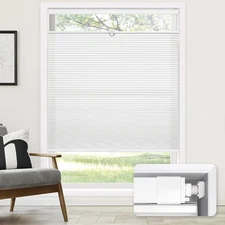 No Drill Cordless Cellular Shades w/ Light Filtering Thermal Window Blinds 34x48