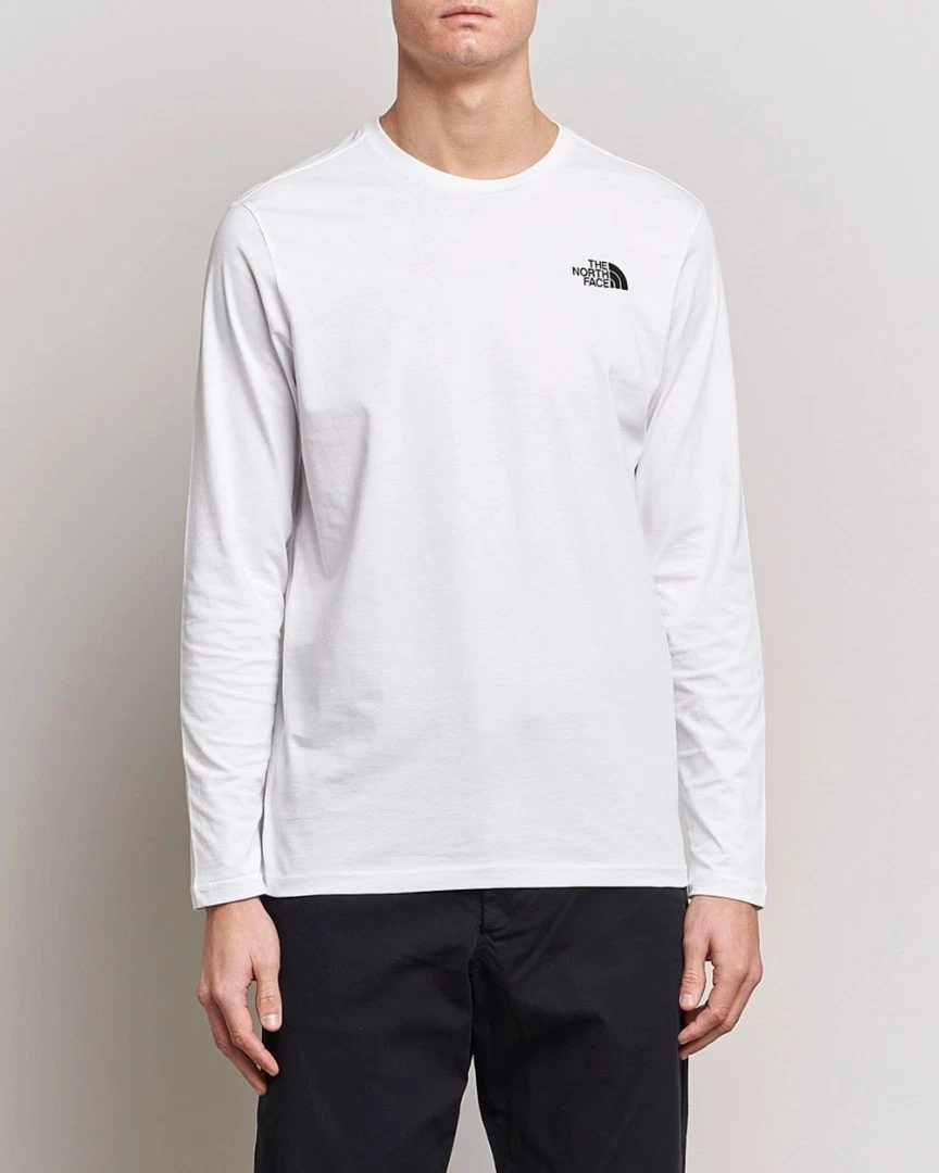 THE NORTH FACE Men's Long Sleeve Crew Neck White T Shirt BNWT