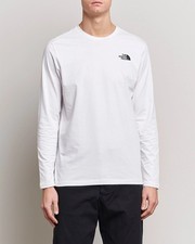 Image of THE NORTH FACE Men's Long Sleeve Crew Neck White T Shirt BNWT