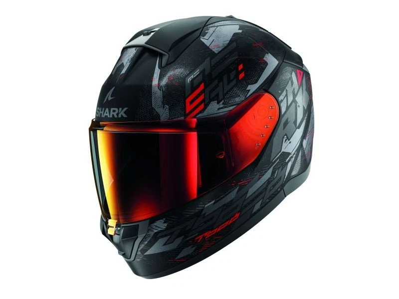 SHARK RIDILL 2 RIDILL 2 Helm Integralhelm Motorradhelm Rollerhelm mit Rot Matt M - Bild 4 von 4