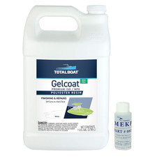 Marine Gelcoat for Boat Building, Repair and Composite Coatings White, Gallon w