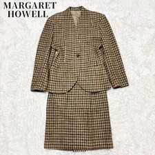 MARGARET HOWELL HARRIS TWEED Houndstooth Set Up Jacket & Skirt M