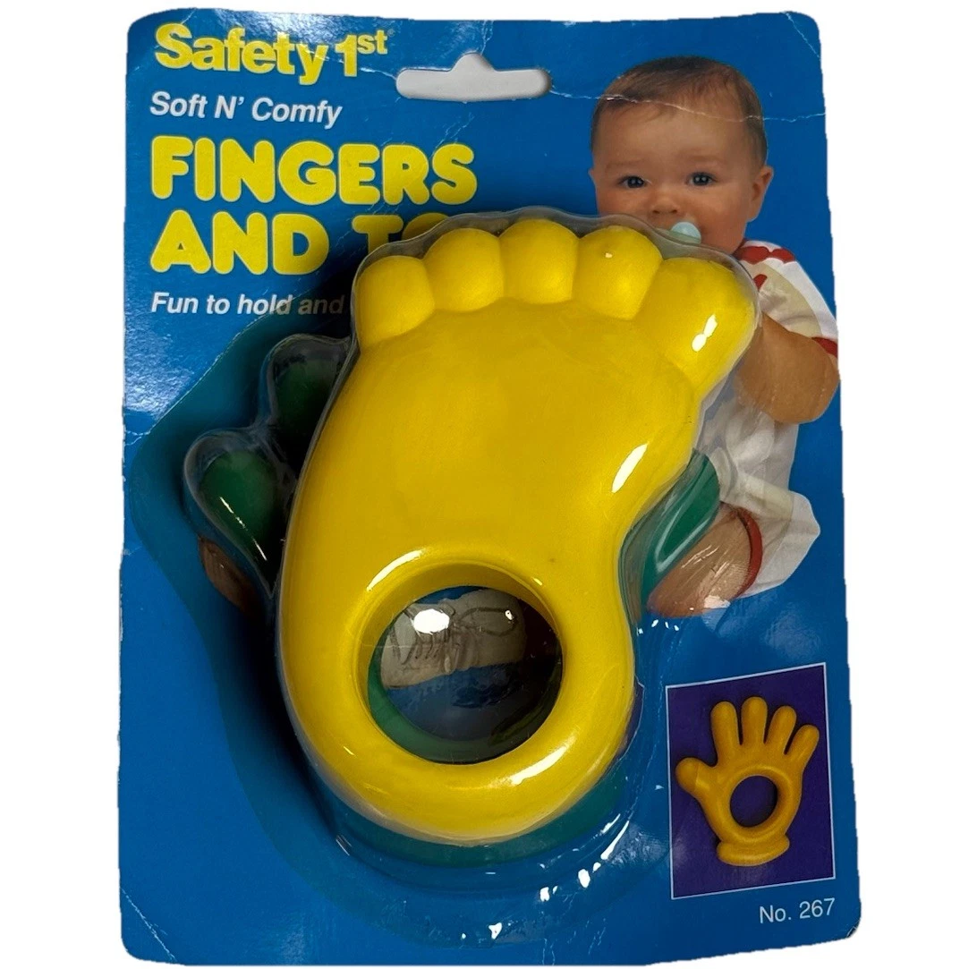 NEW Vintage Fingers And Toes Teether By Safety 1st 1996 Yellow Blue
Opens in a new window or tab