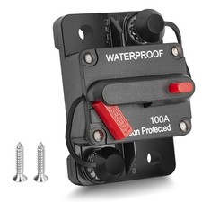 Waterproof 100Amp Circuit Breaker for Boat Trolling Motor Marine ATV Vehicles...