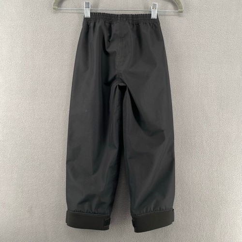 Oakiwear Outdoor Weather Rain Pants Kids 6/7 Black Pull On Adventure Waterproof - Picture 2 of 15