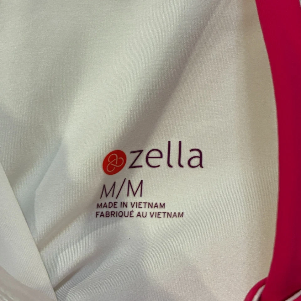 Sujetador deportivo rosa Zella con tiras entrecruzadas ropa deportiva de yoga para mujer talla M Foto 3 de 4