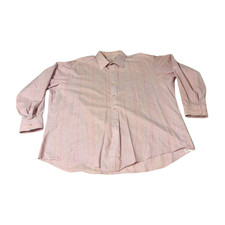 Vtg Oscar de la Renta men's button-down striped dress shirt 17 multicolor USA