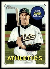 2018 Topps Heritage Mark Canha Oakland Athletics #623