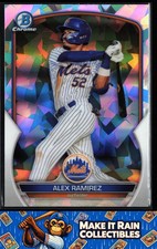 Alex Ramirez 2023 Bowman Chrome Prospects Atomic Refractors #BCP-50 Mets