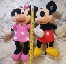 Lot: Disney Store Exclusive Mickey Mouse Minnie Mouse 14 Toy Plush Dolls