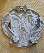 Abercrombie Fitch Muscle Men's S gray Solid Long Sleeve Button-Up Shirt