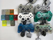 Sony Playstation PS1 Genuine OEM DUALSHOCK Controller MemoryCard Authentic