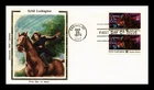 Dr Jim Stamps Sybil Ludington Pair First Day Cover Colorano Silk Cachet