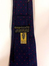 Gucci Silk Polka Dot Logo Tie Made in Italy