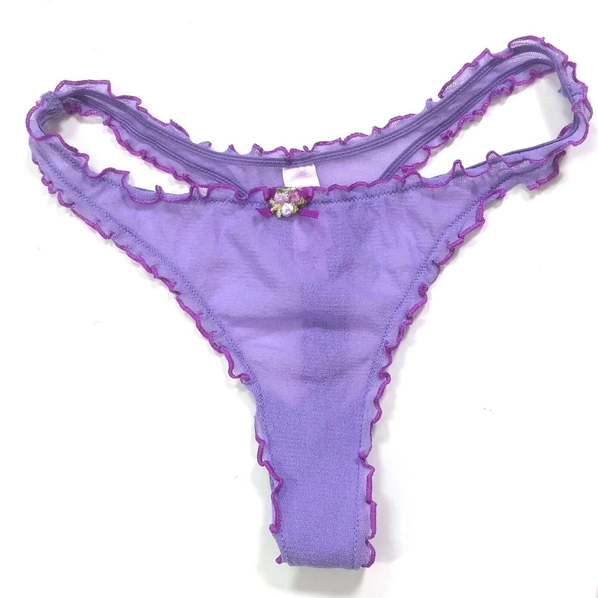 1 Ensemble Chemise / String Vintage Victoria'S Secret Neuf Avec