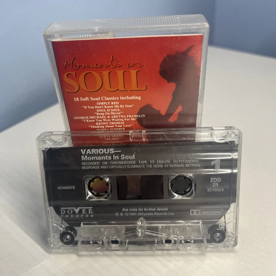 Various – Moments In Soul. Cassette Tape / 1991 - Image 2 of 3