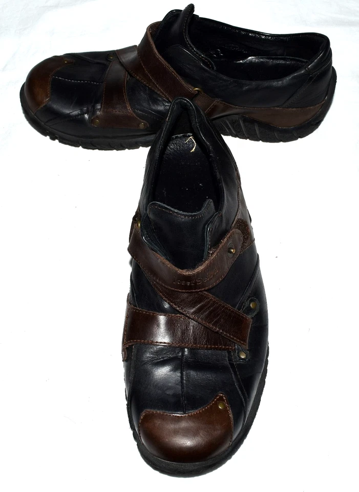 Zapatos Josef Siebel European Comfort de cuero negro y marrón para mujer Eur 38 EE. UU. 7,5 M Foto 3 de 4