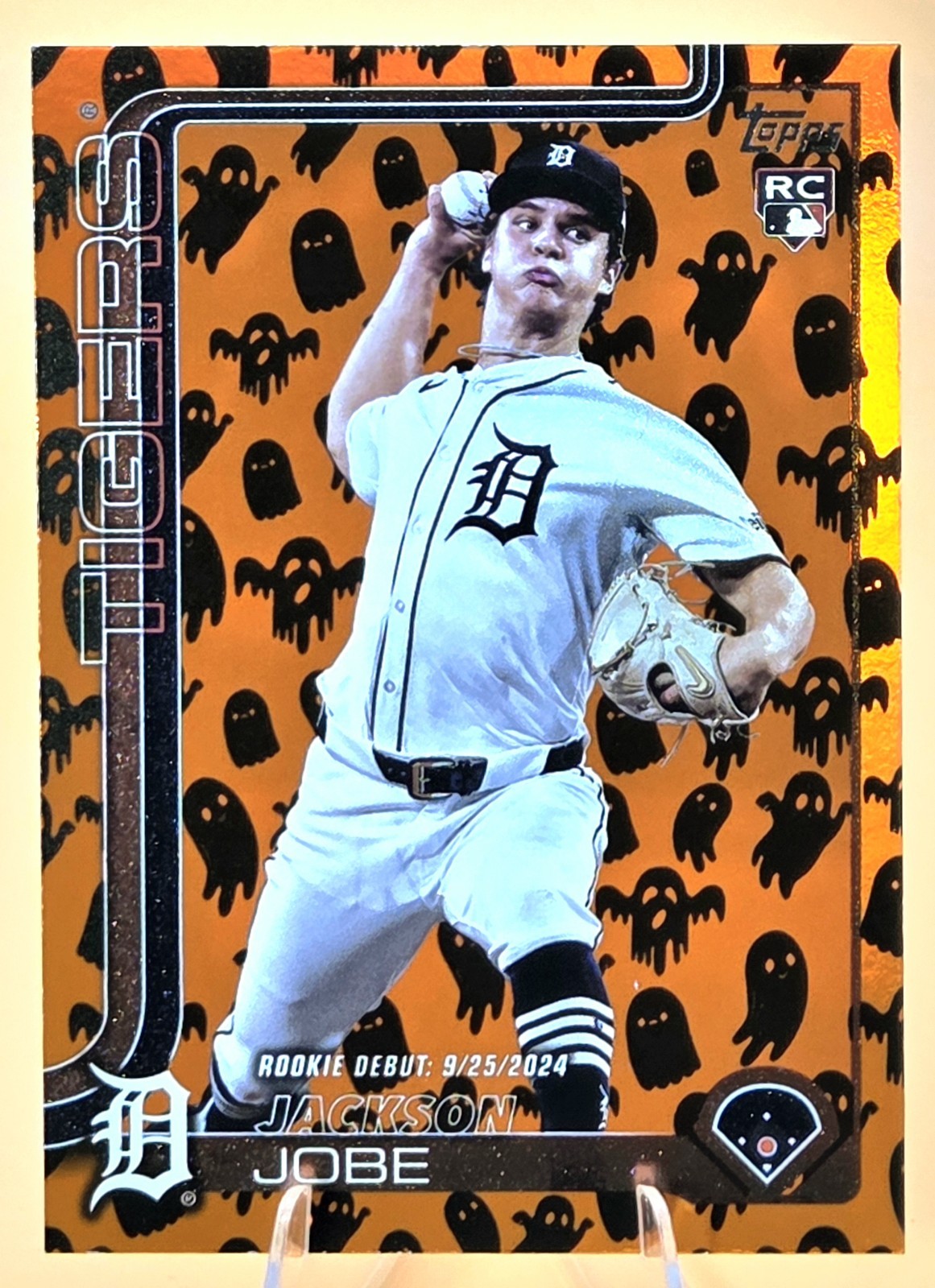 2025 Topps Update Holiday GHOST FOIL Jackson Jobe #US193 *ROOKIE* ~Tigers~