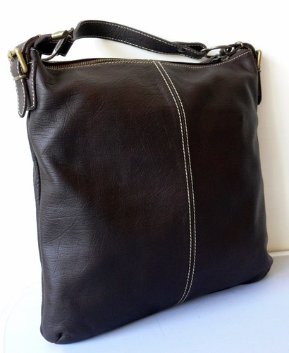 BORSA TRACOLLA MESSENGER UOMO DONNA TESTA MORO PELLE GRANDE - Picture 7 of 12