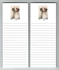 Brittany Pet Dog Magnetic Refrigerator Notepads Set of 2 - To Do/Grocery Lists