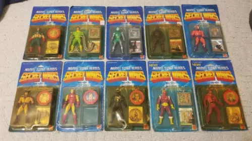 Secret Wars Figures Lot Spider Man Wolverine, Various Cond MOC READ DESCRIPTION 