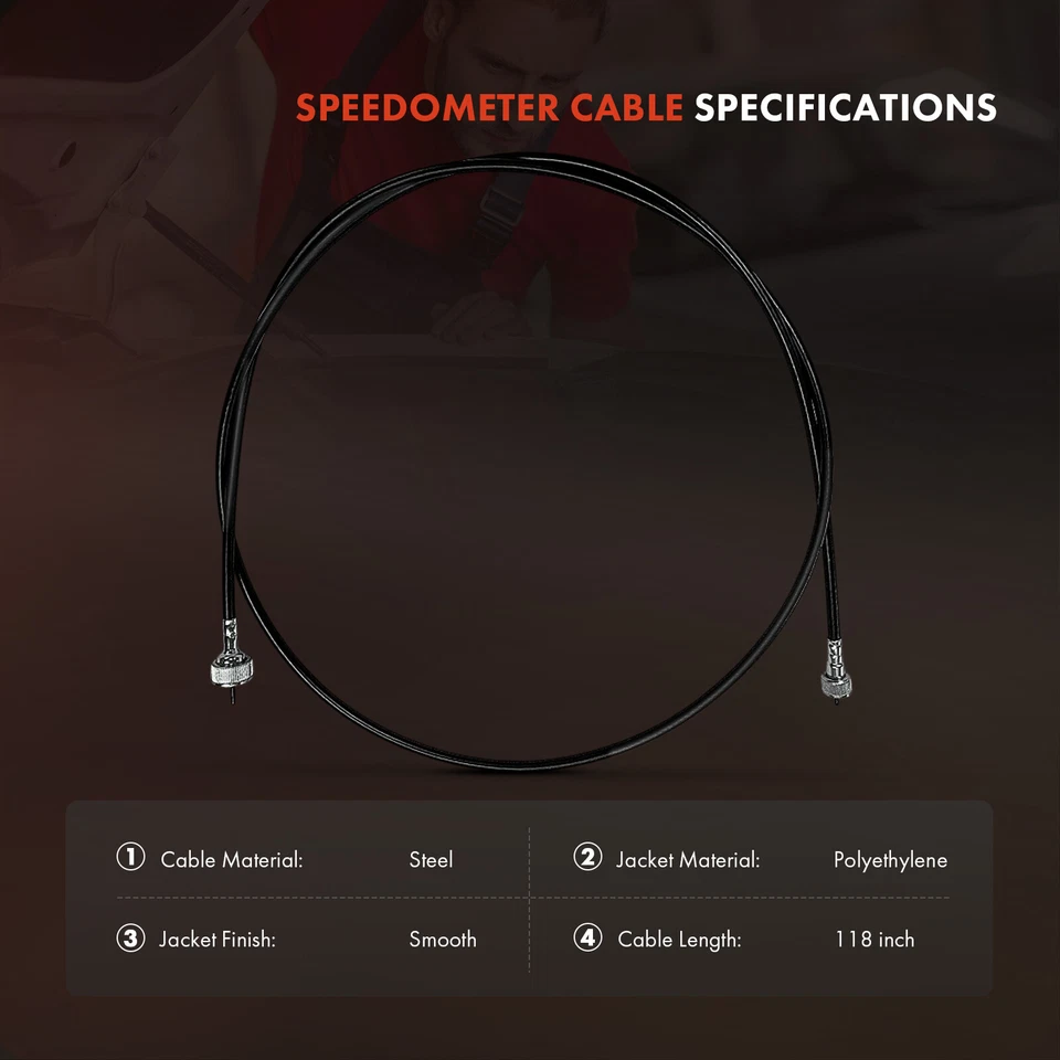 Кабель спидометра 83 дюйма для Chevrolet Malibu Impala Camaro Ford Mustang Buick - Изображение 3 из 4