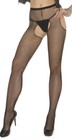 sexy ELEGANT MOMENTS fishnet SUSPENDER open CENTER stockings PANTYHOSE tights