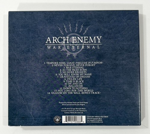 Arch Enemy: War Eternal CD, Plus Sticker and Patch! LIKE NEW - Picture 2 of 5