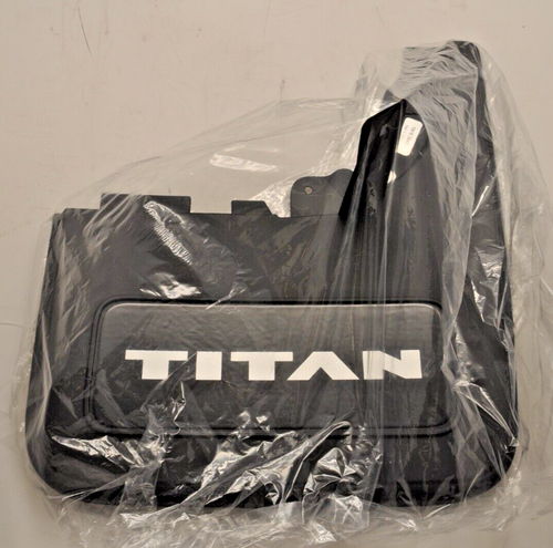 Genuine Nissan Titan Mud Flap REAR Kit - Platinum Reserve 999J2-W80D8 NEW - Picture 4 of 5