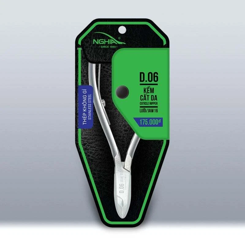 5 шт. x кусачки для кутикул из нержавеющей стали Nghia #D-06 — кусачки Kem Nghia 16 - Изображение 2 из 4