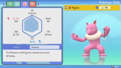 Pokemon Brilliant Diamond Shining Pearl BDSP - Shiny 6IV Max EV Hypno