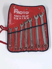 Stanley Proto SAE Anti-Slip Combination Wrench Set 3/8" To 3/4" USA