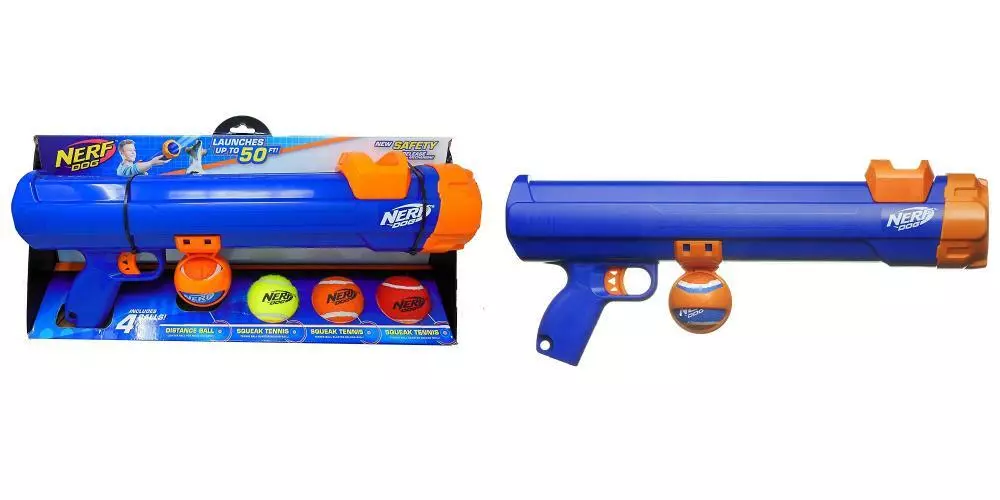 NERF DOG Tennis Ball Blaster Dog Toy, Medium 