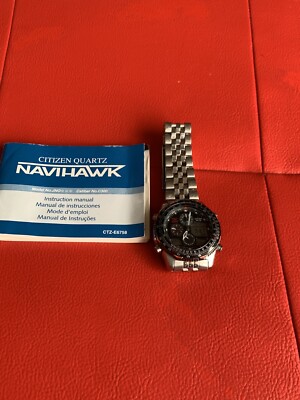 AUTHENTIC CITIZEN WORLD TIME CHRONO NAVIHAWK ANADIGI JAPAN