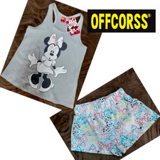 GIRLS Offcorss Disney SET OF 2 T-Shirt Shorts Bottom Top Size 6