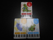 Pokemon Music Musical Note Card x3 Tyranitar Pupitar Larvitar Evolutions #3725