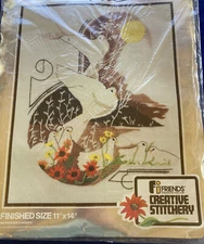 Friends Creative Stitchery Embroidery Kit Touch Of Tara Doves Sz11X14