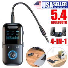 Bluetooth Audio Adapter Wireless Receiver Transmitter MP3 Player 3.5mm Aux 4 in1