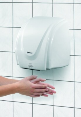 Bartscher 4 Händetrockner für Wandmontage weiß