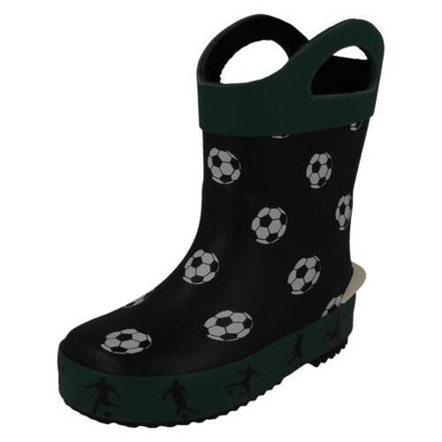 Childrens Clarks Handle Top Wellington Boots - Tarri Goal - Afbeelding 1 van 10