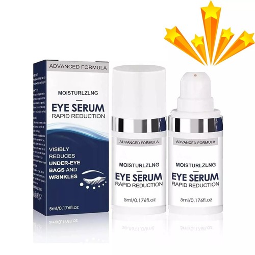 2 PCS Rapid Reduction Eye Serum, Anti Aging Serum Visibly Reduces Under-Eye Bags